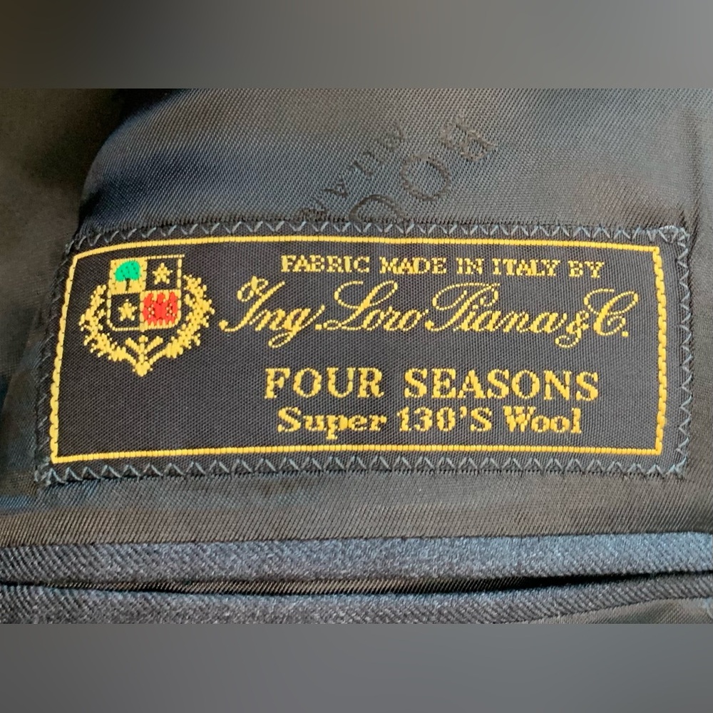 Boggi Milano Loro Piana Four Seasons Super 130's WoolBlazer Suit Jacket Sz 40 7R - Picture 8 of 16
